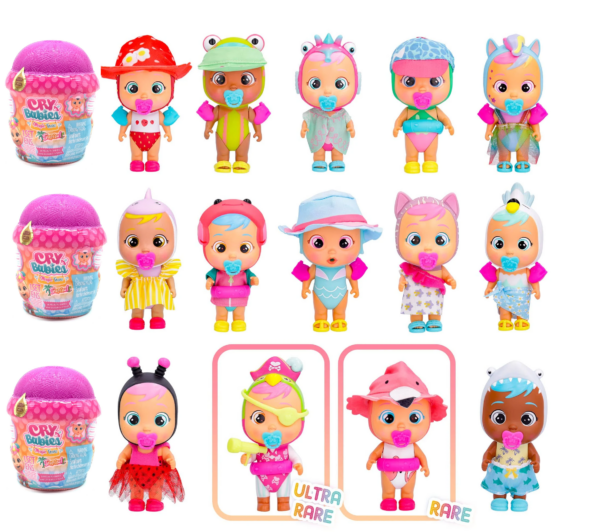 Cry Babies Tropical Beach Bambola con 7 Sorprese Piange Lacrime Vere IMC Toys