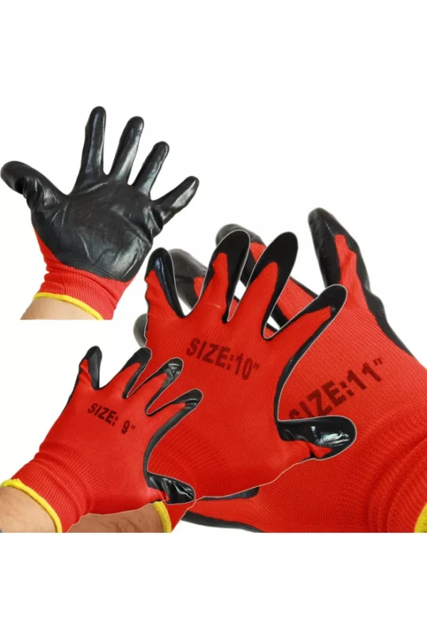 GUANTI DA LAVORO IN NITRILE /NYLON   TAGLIA 11