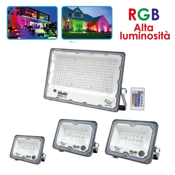 Faro faretto led RGB proiettore multicolore SMD  30w