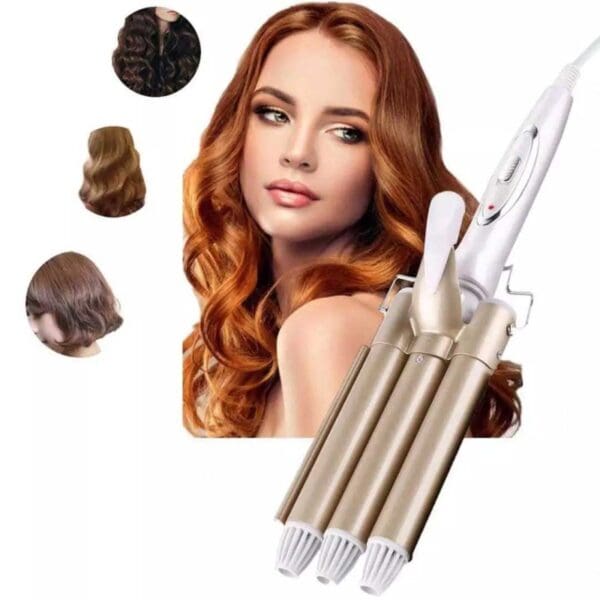 Forbici elettriche triple per capelli un look ondulato