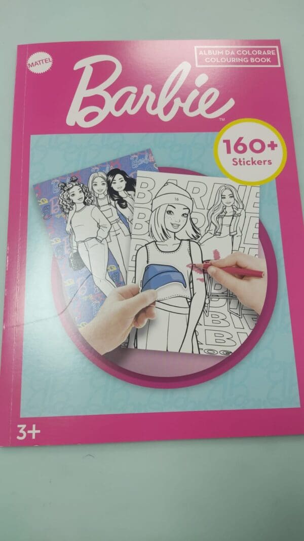 Album da colorare Barbie con 160 stickers
