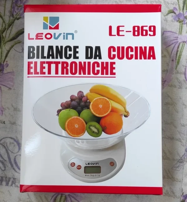 BILANCIA DIGITALE LCD DA CUCINA CON PIATTO