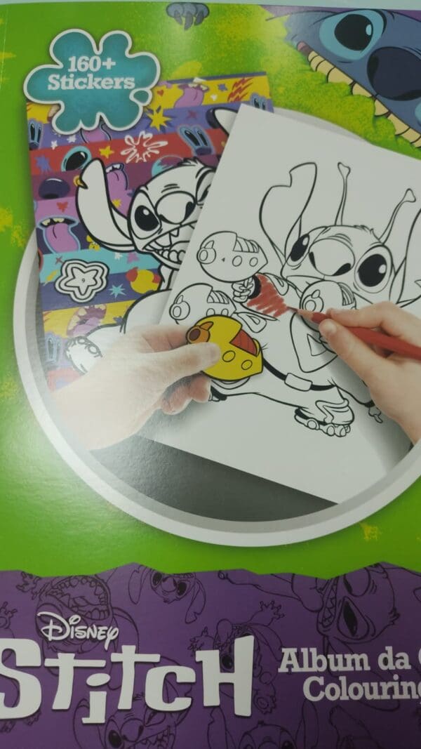 Album da colorare Stitch con160 stickers