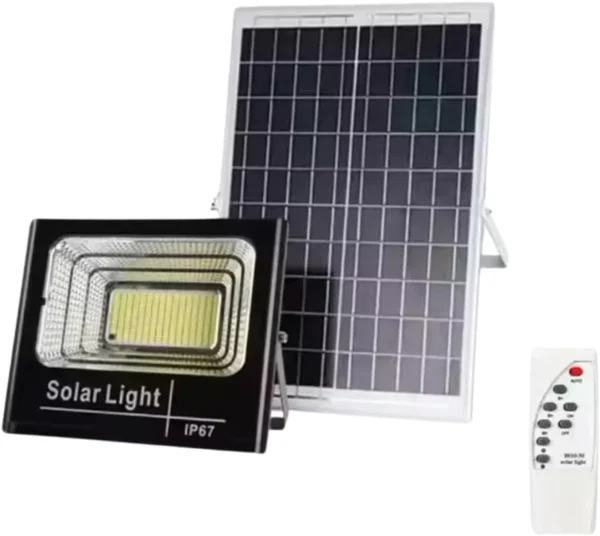 Faro LED Esterno 100W con Pannello Solare,
