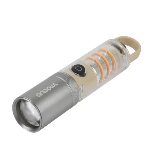 Torcia elettrica atmosferica a LED in alluminio ricaricabile con clip