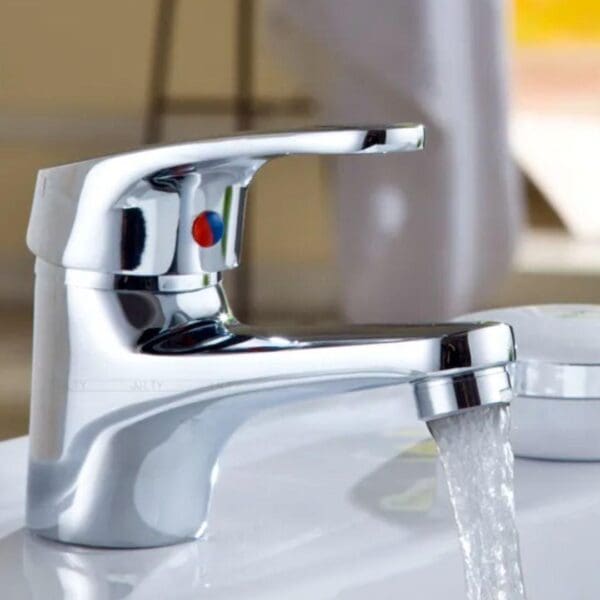 Rubinetto Miscelatore Lavabo Lavandino con flessibile Cromato Leovin LE-401