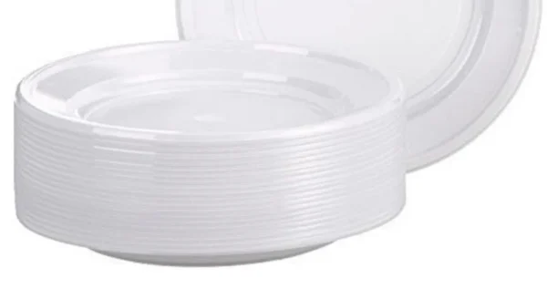 PIATTI FONDI IN PLASTICA 50 PZ