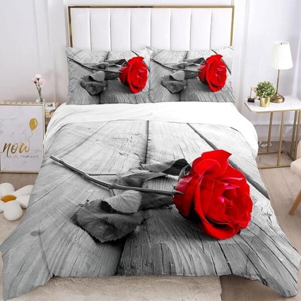 Completo Letto Matrimoniale 3D 1 LENZ.240 X280 cm  1 SOTTO CON ANGOLI 100 X 200+ 25 cm  2 FEDERE 52 X 82 cm
