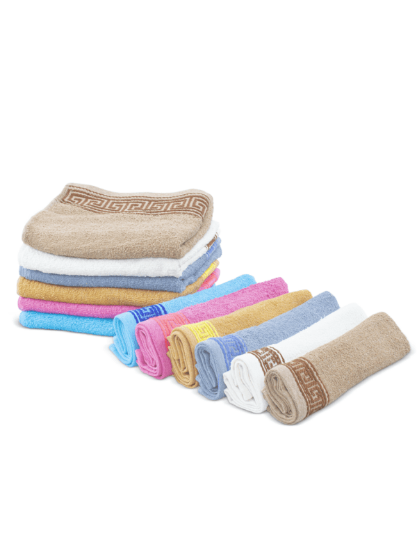 Asciugamani 100% Cotone  da Bagno 6pz Viso + 6pz Ospite asciugamano