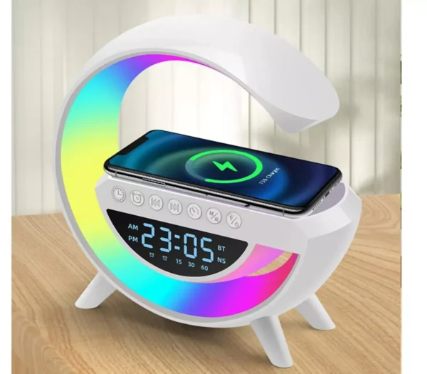 LAMPADA DA TAVOLO CON CARICABATTERIE WIRELESS ALTOPARLANTE BLUETOOTH 3IN1 BT3401