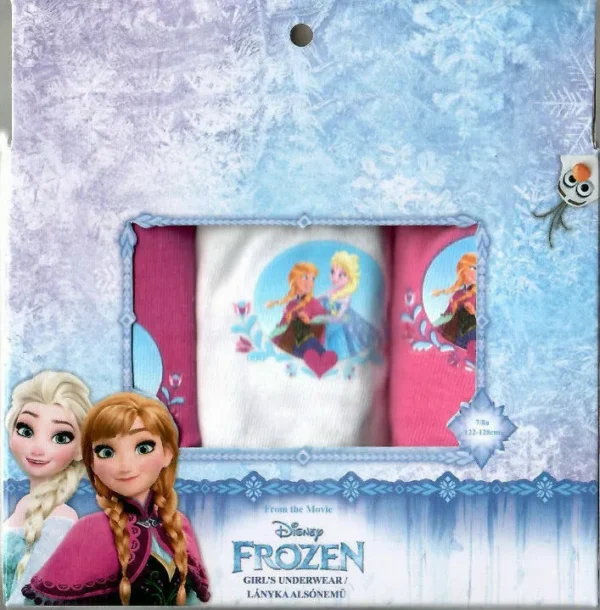 3 Slip Bambina Frozen 2/3 anni 92-98 cm  100 % cotone