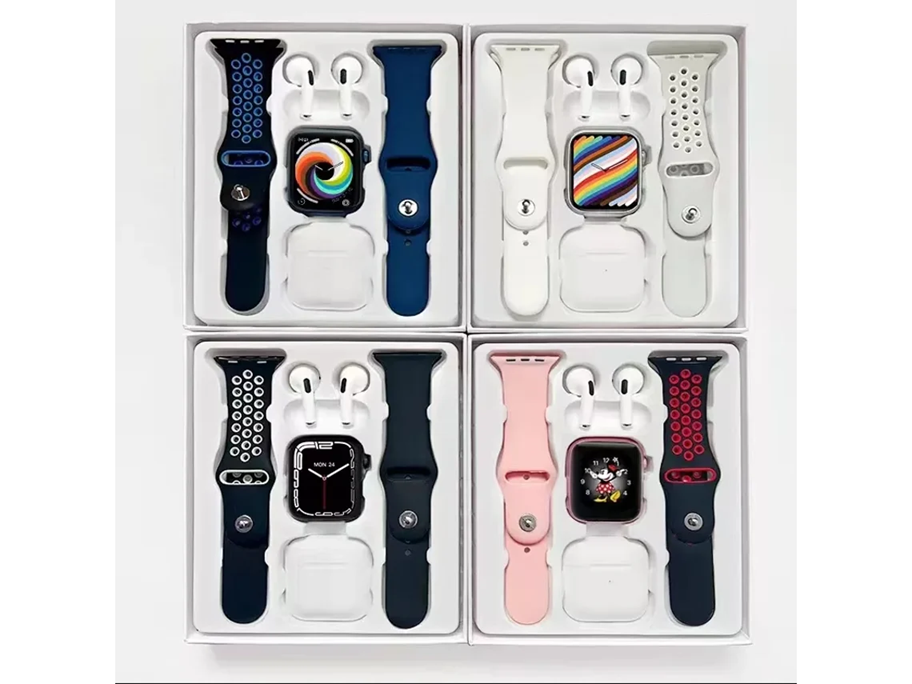 WATCH T55 PRO MAX Auricolare Bluetooth e orologio intelligente 2-in-1 set i12/W26promax