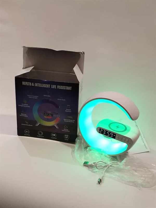 Lampada da comodino g-63 Luce LED RGB Orologio digitale con display, sveglia,SpeakerBluetoth