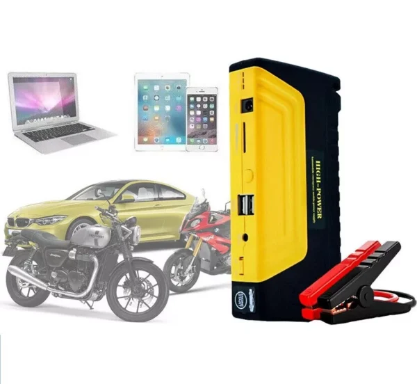 BOOSTER STARTER AVVIATORE BATTERIA AUTO MOTO EMERGENZA POWER BANK PORTATILE 12V
