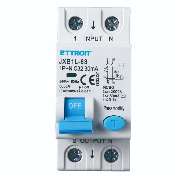 Interruttore Magnetotermico Differenziale 1P+N 32A 30mA 220V-6KAJX273261