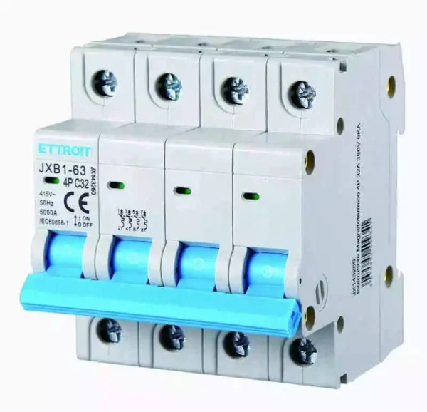 ETTROIT interruttore magnetotermico 4P 32A 380V 6KA JX143260