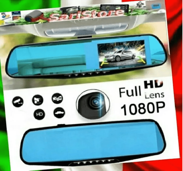 Dash Cam Specchietto Retrovisore HD 1080P per la Sicurezza in Auto