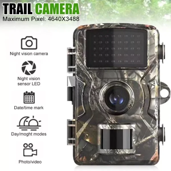 FOTOTRAPPOLA 24MP 2.5K HD FOTOCAMERA SORVEGLIANZA CACCIA SPIA VISIONE NOTTURNA