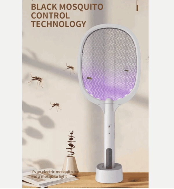 Racchetta Zanzare Elettrica Con USB Ricaricabile LED Multifunzionale 2025