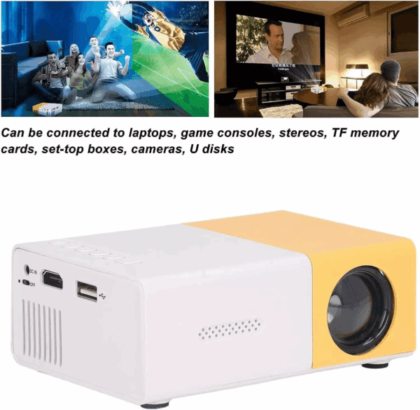 Mini PROIETTORE LED Portatile HD VIDEOPROIETTORE Home Cinema TV VGA/USB/SD/AV