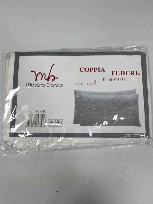 COPPIA FEDERE TRAPUNTATE MASTROBIANCO (CON ZIP)