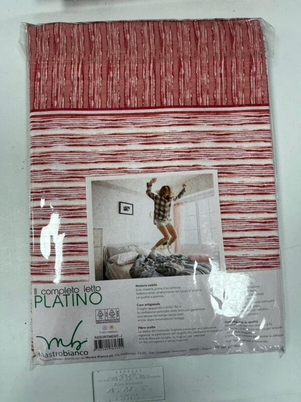 COMPLETO LETTO SINGOLO COLORE ROSSO