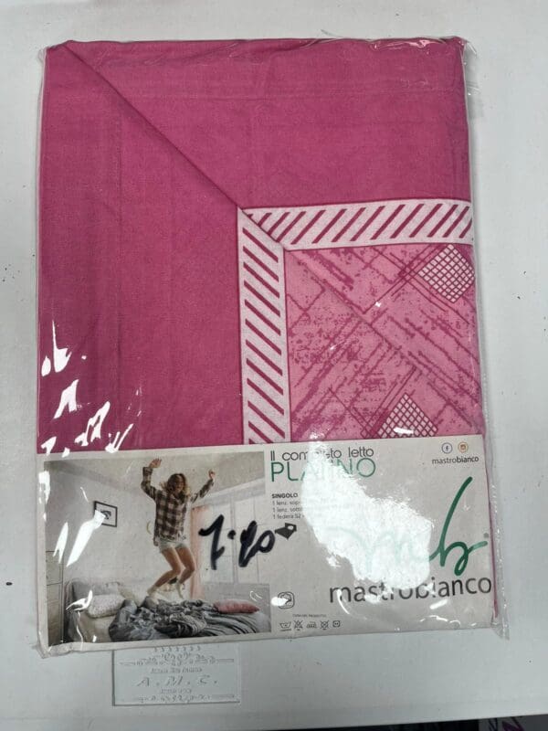COMPLETO LETTO SINGOLO COLORE ROSA