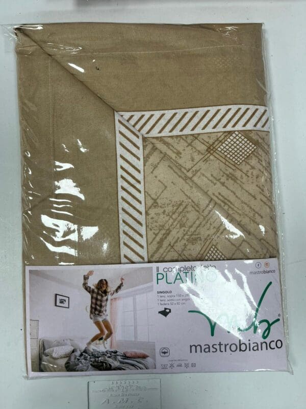 COMPLETO LETTO SINGOLO COLORE ORO