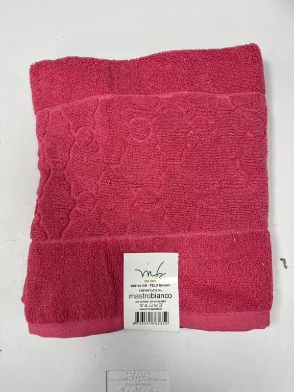 asciugamano 90x140 rosa