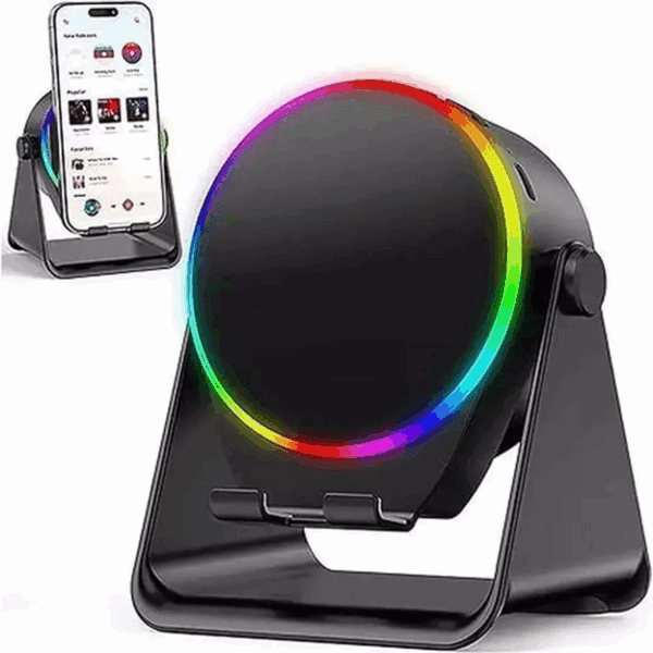 Altoparlante Smart Bluetooth a Induzione Portatile  Stereo con Supporto Telefono