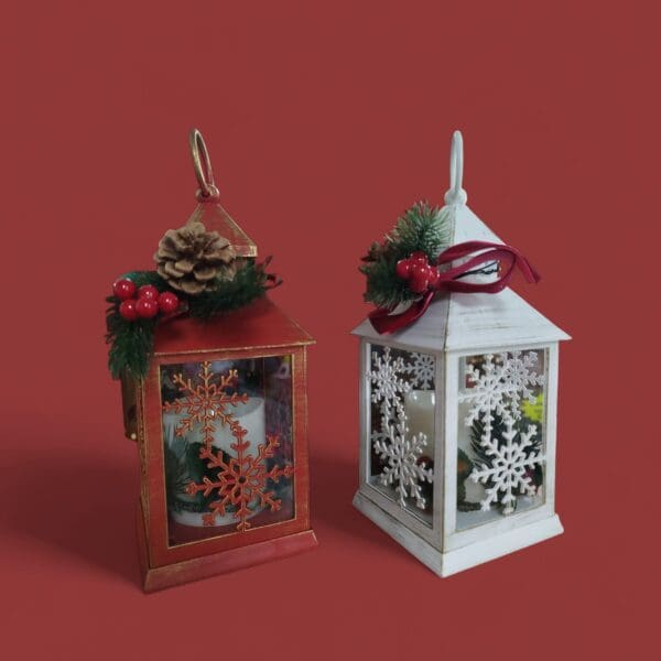 Lanterna Natalizia Mastro Bianco – Christmas Noelight 11×24×11 cm