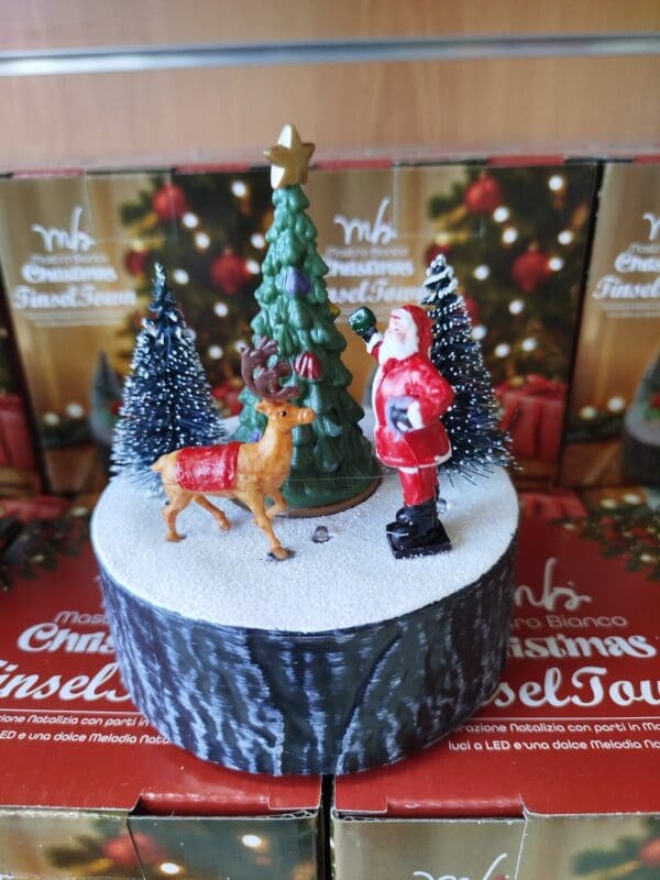mastro bianco carilon giostrina albero di natale