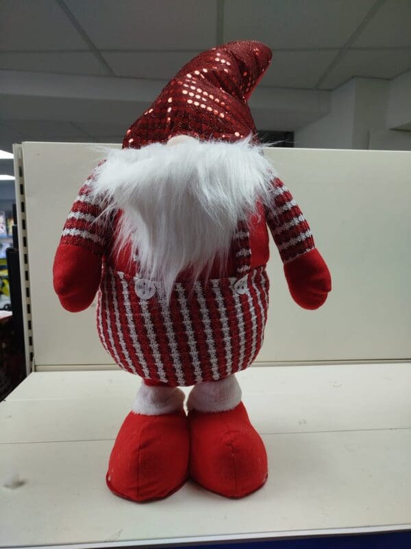 Pupazzo ferma porta  Natalizio Decorativo con Cappello natale Rosso  Lungo – 135cm