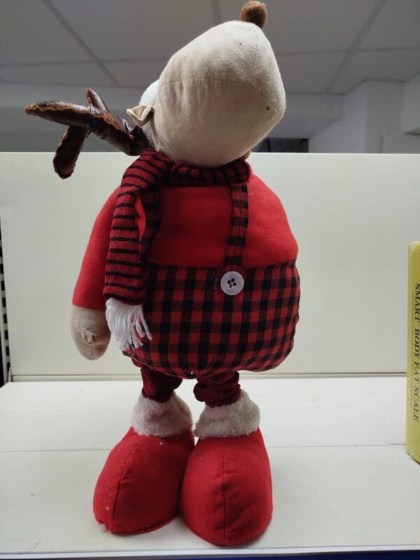 Decorazione Ferma Porta Natale Renna 135cm