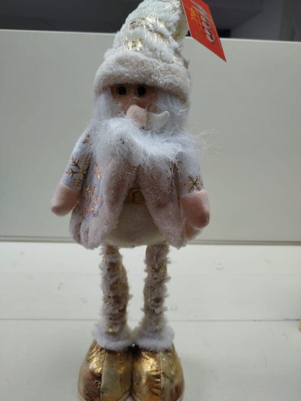 Babo Natale Ferma Porta  Bianco 60cm