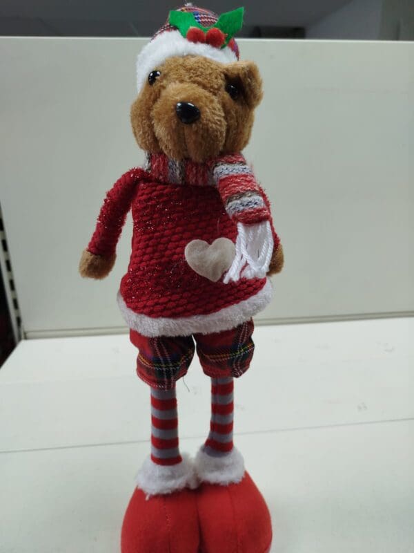 Orso Ferma Porta Natale 60 cm – Addobbo Natale