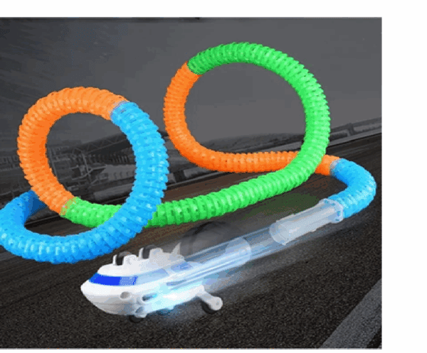 Set 243 Pezzi Pista Luminosa Led Ad Anello A 360° Carri A Binario Auto