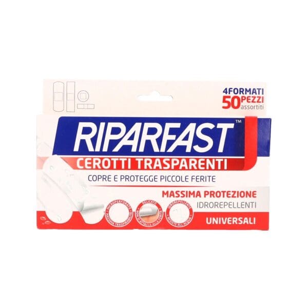 RIPARFAST CEROTTI TRASPARENTI 50 PEZZI