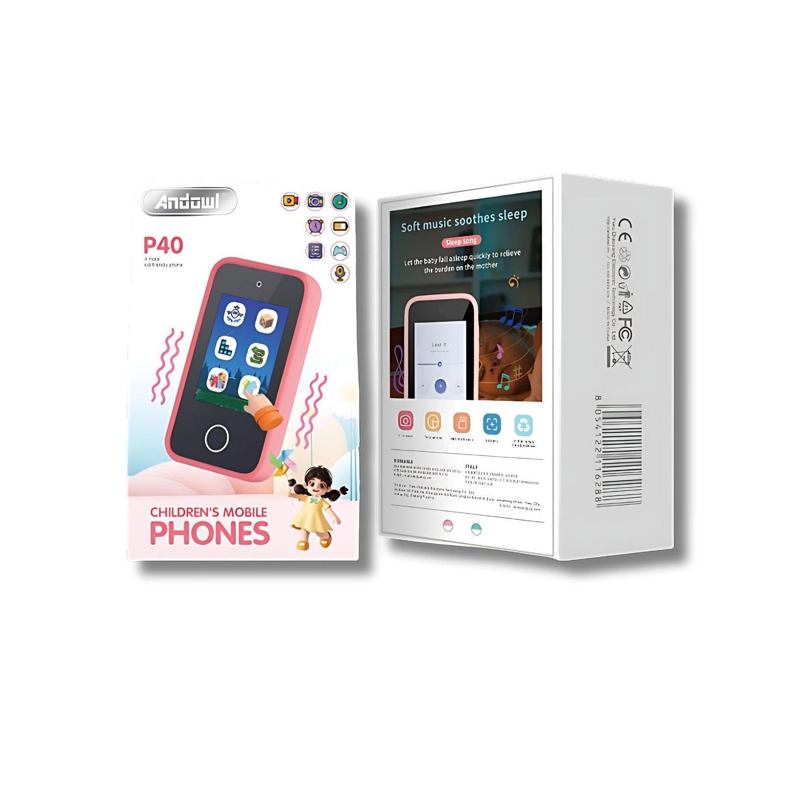 📱 Andowl P40 – Smartphone Giocattolo per Bambini 🌈👧👦