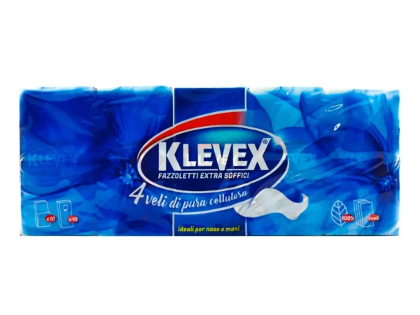 fazzoletti di Carta Extra Soffici, 10 PACCHETTI 4 Veli Pura Cellulosa