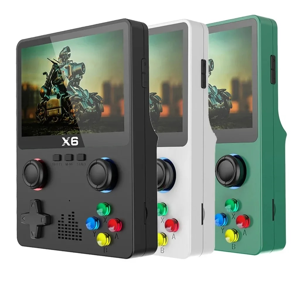 ๐ฎ Console Portatile New X6 โ Schermo IPS 3.5" HD, 32GB, 11 Emulatori, 10.000+ Giochi ๐พ