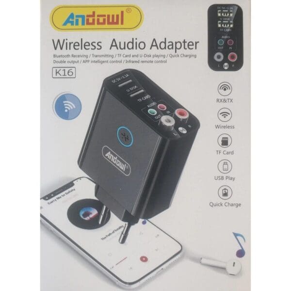 Adattatore Wireless Ricevitore Bluetooth 5.0 Trasmettitore AUX PC TV Smartphone