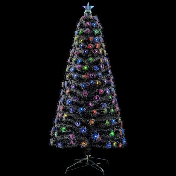 Albero natalizio con tema neve finta e led integrati tema natale 120cm