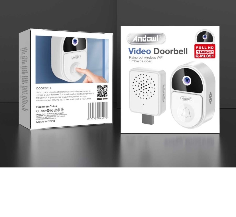 video citofono doorbell wifi ricaricabile a lunga durata