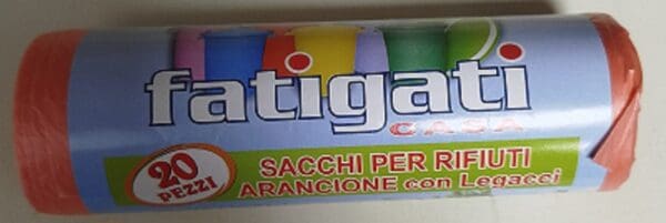 Sacchi per Rifiuti Fatigati –  Laccetti – 20 Pezzi – 50 x 60 cm - immagine 2