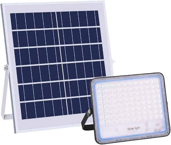 FARO LED SOLARE 1000W FARETTO CREPUSCOLARE IP66 FOTOVOLTAICO INCLUSO TELECOMANDO