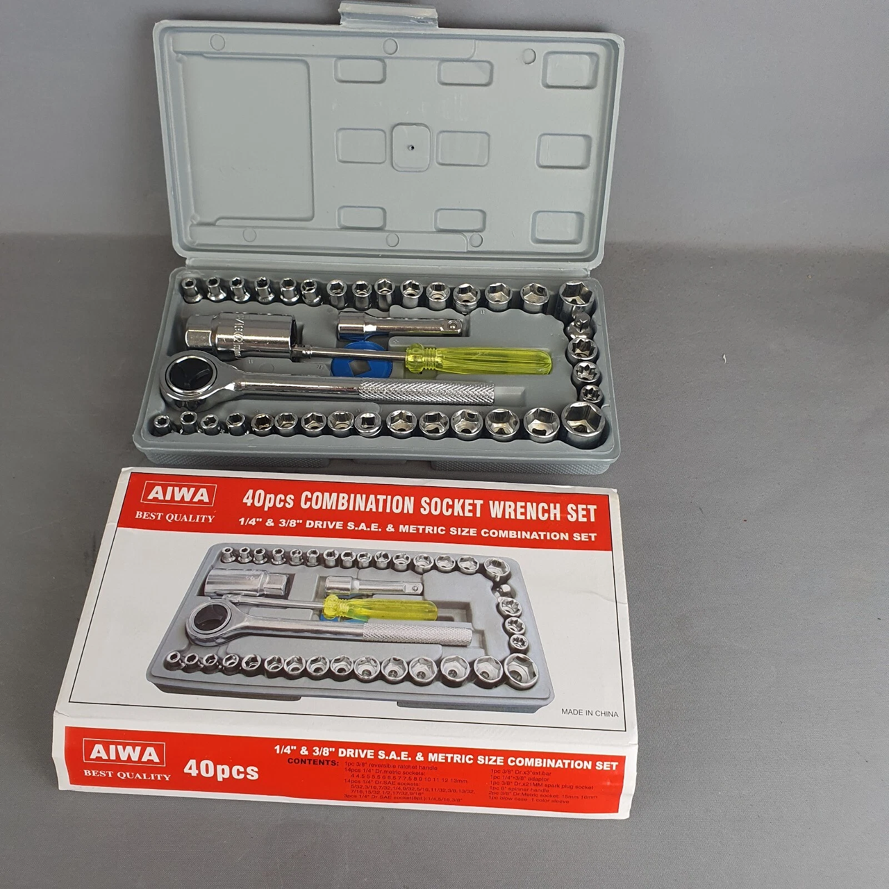 Set di chiavi a bussola 40 pezzi - set di chiavi a bussola combinate