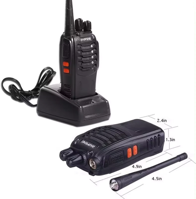 RADIO BAOFENG1 PEZZO BF-888S UHF 400-470MHz WALKIE TALKIES RICETRASMITTENTE