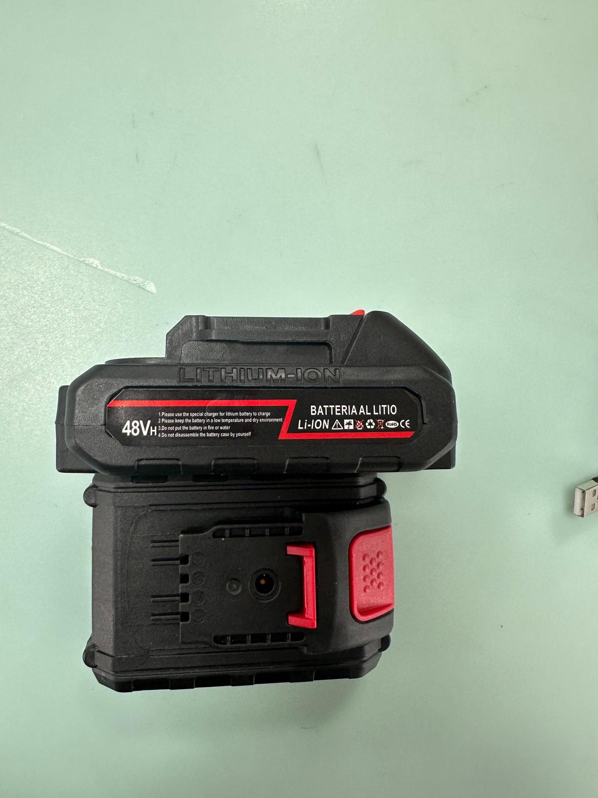 Batteria Di Ricambio 48V Mini Elettrosega E Motosega Elettrica Tagliarami Rami