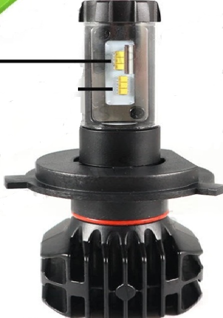 LAMPADA LED H4 6000K BIANCO CANBUS XENON 9000 LUMEN PER KTM SUPER MOTO MOTO